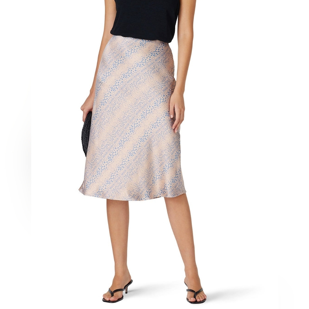 Leopard Print Midi Skirt Rayon Rent The Runway